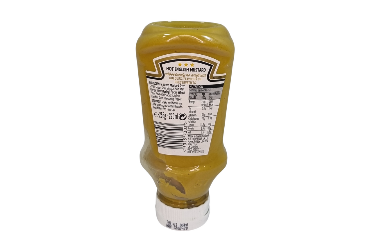 Heinz English Mustard Classic Style Hot 220g